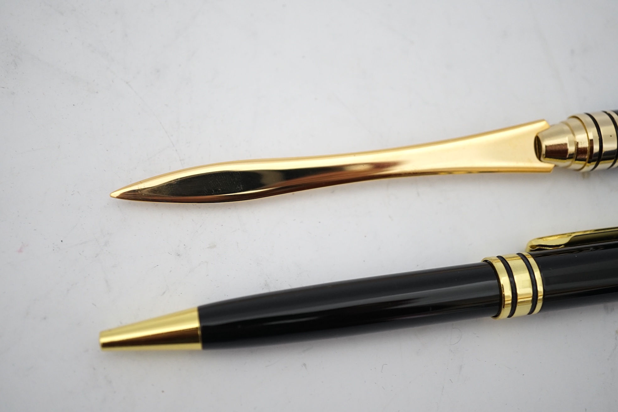 A Campo Marzio Design pen, plus two other pens. Condition - fair to good